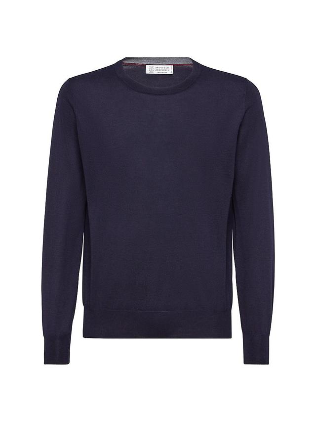 Mens Lightweight Cashmere And Silk Crewneck Sweater Product Image