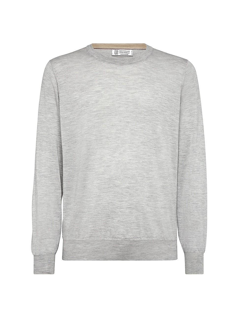 Mens Lightweight Cashmere and Silk Crewneck Sweater Product Image