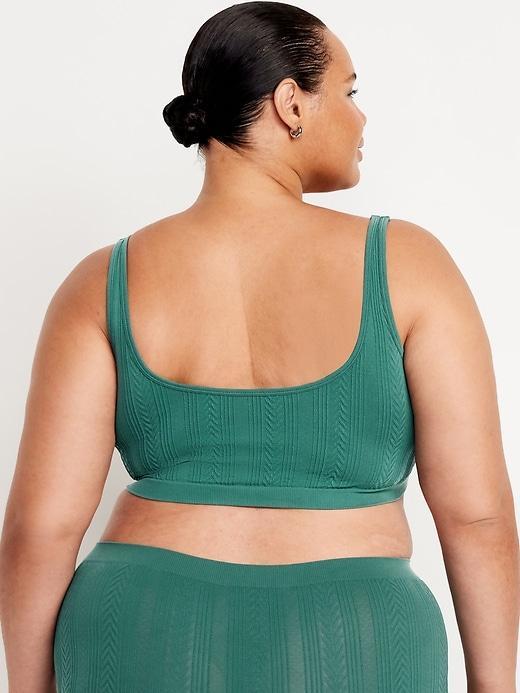 Seamless Cable-Knit Bralette Product Image