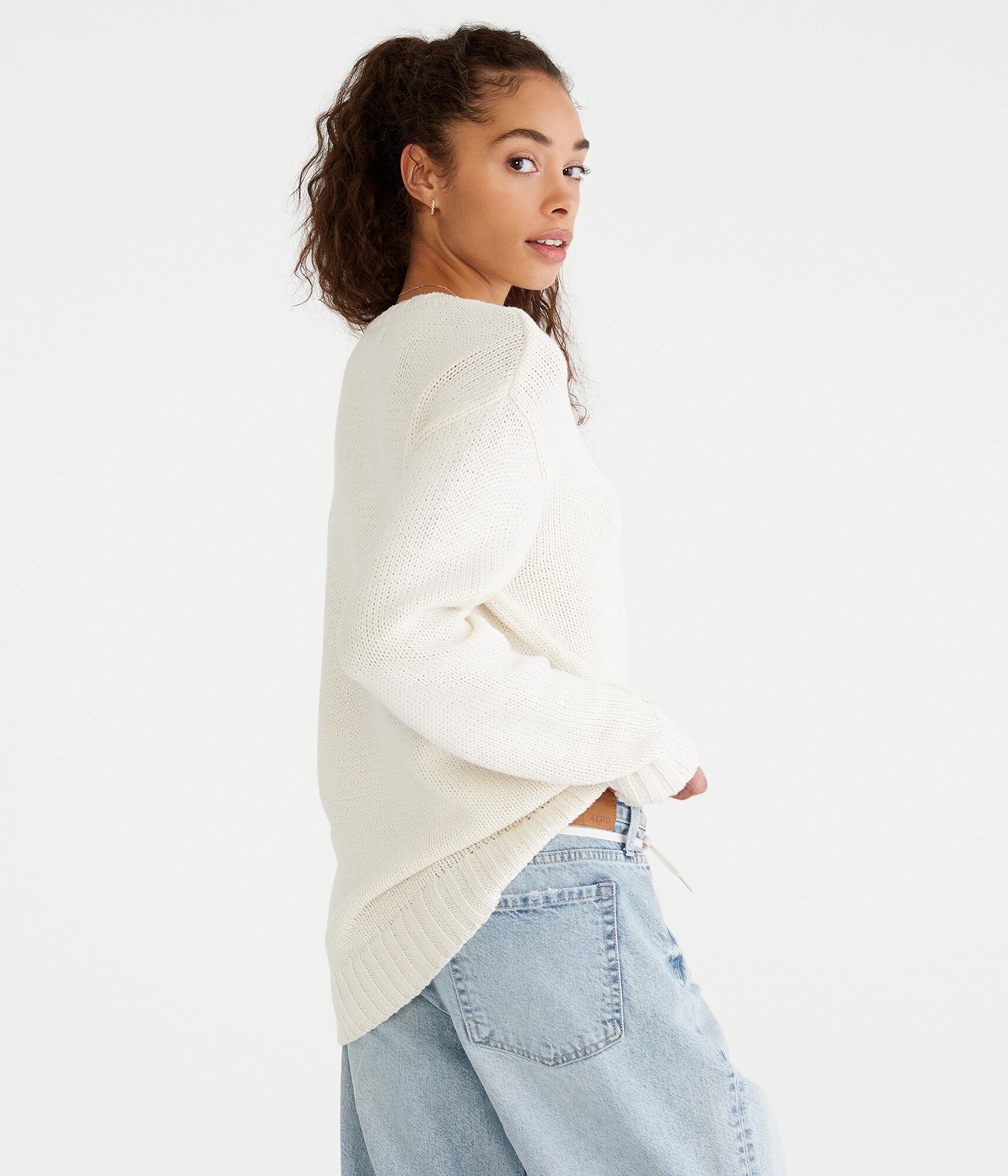 Oversized Crew Sweater Product Image