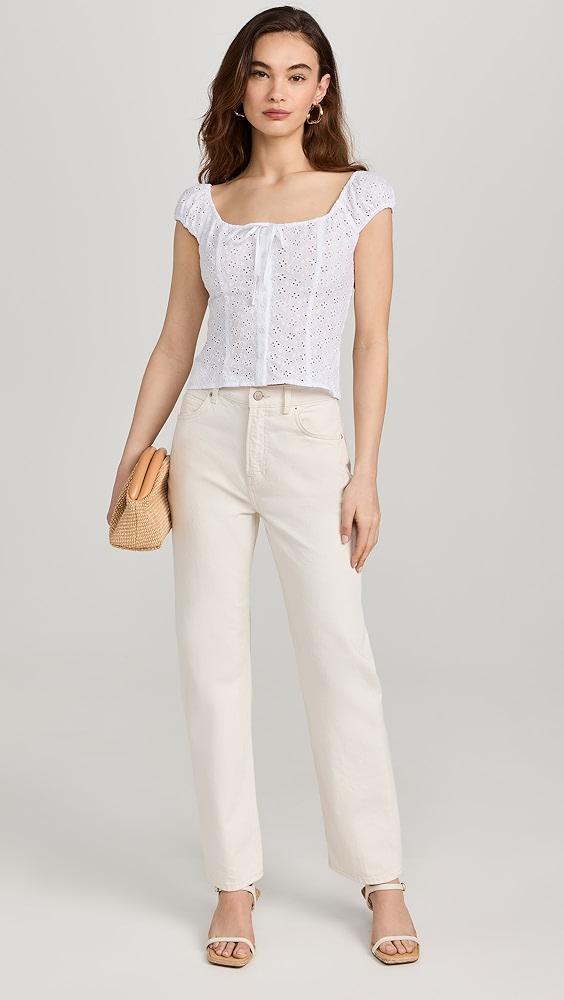 WAYF Button Front Top | Shopbop Product Image