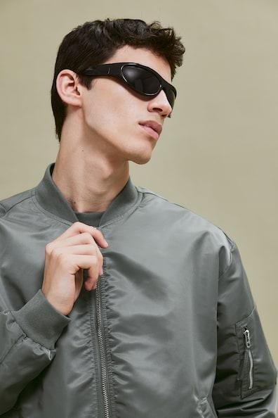 Loose Fit Bomber Jacket Product Image