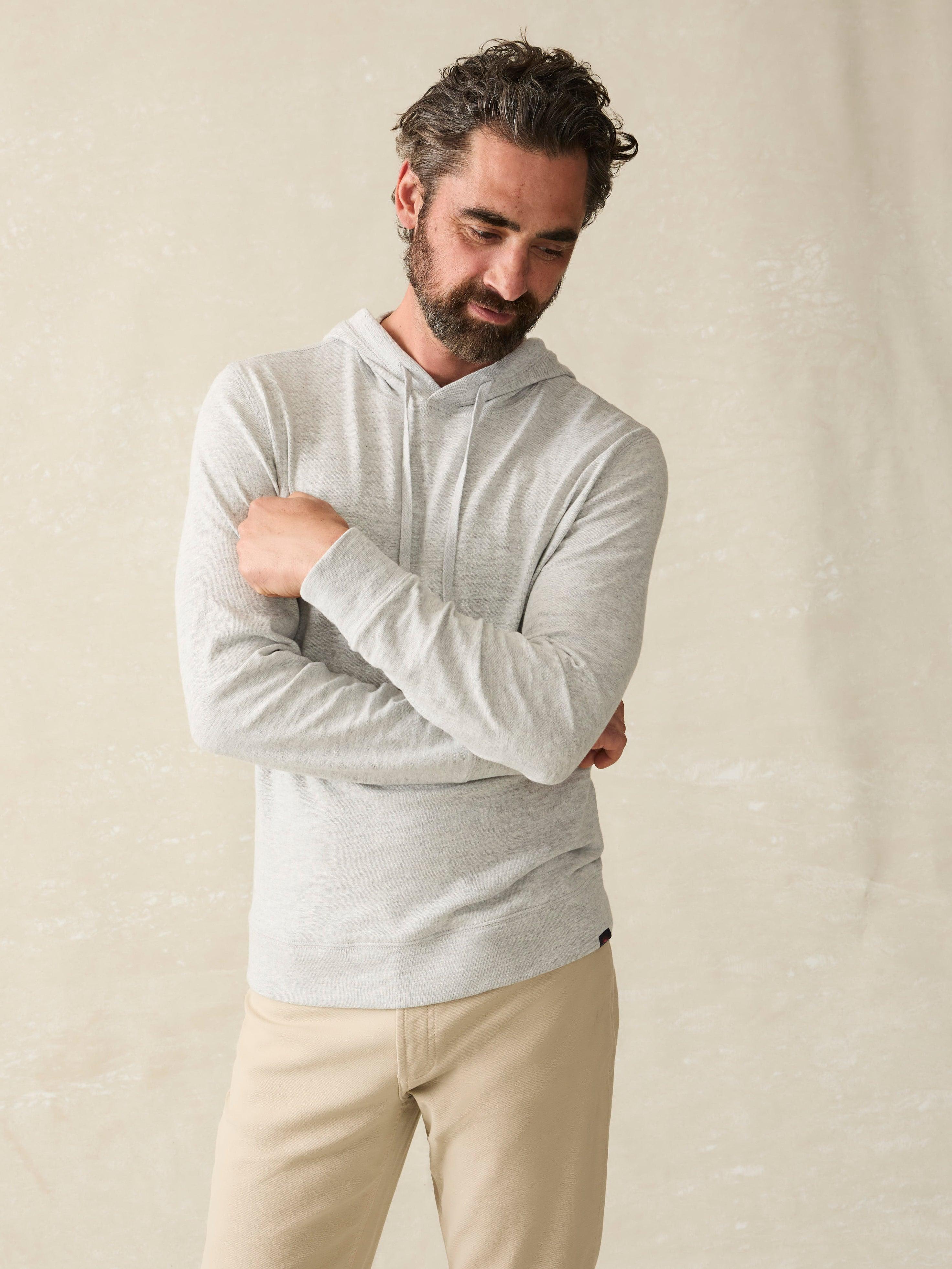 Sunwashed Slub Hoodie (Tall) - Light Grey Heather Product Image