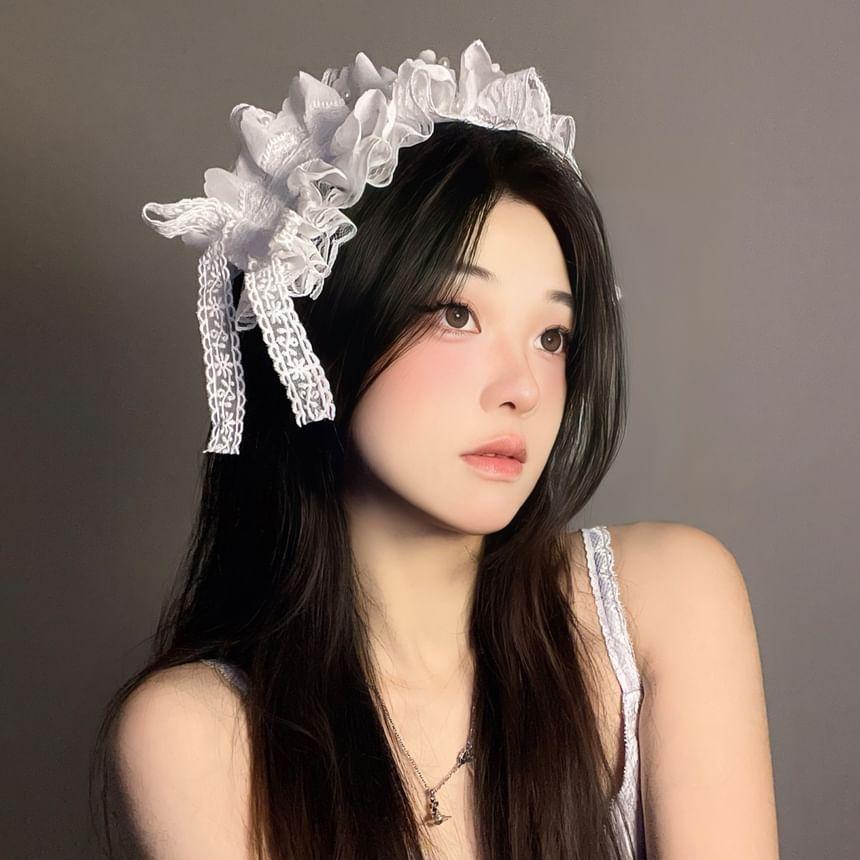 Ruffle Lace Headband Product Image