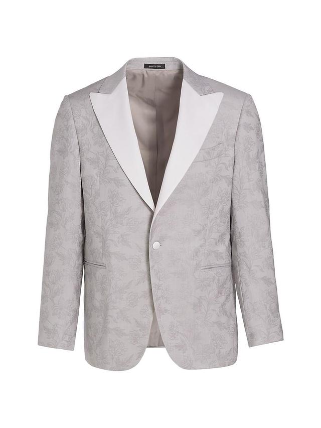 Mens COLLECTION Floral Wool One-Button Dinner Jacket Product Image