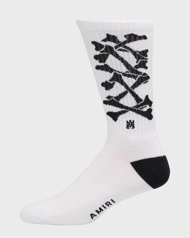 Mens Bone MA Crew Socks Product Image