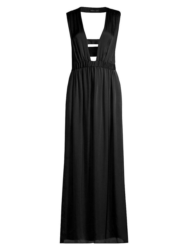 Womens Cage Silk Midi Dress Product Image