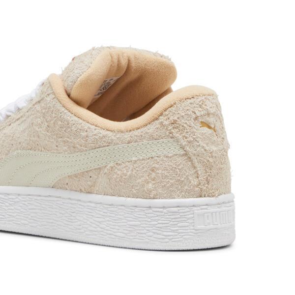 PUMA Suede XL Hairy Sneakers Women in Alpine Snow/White Product Image