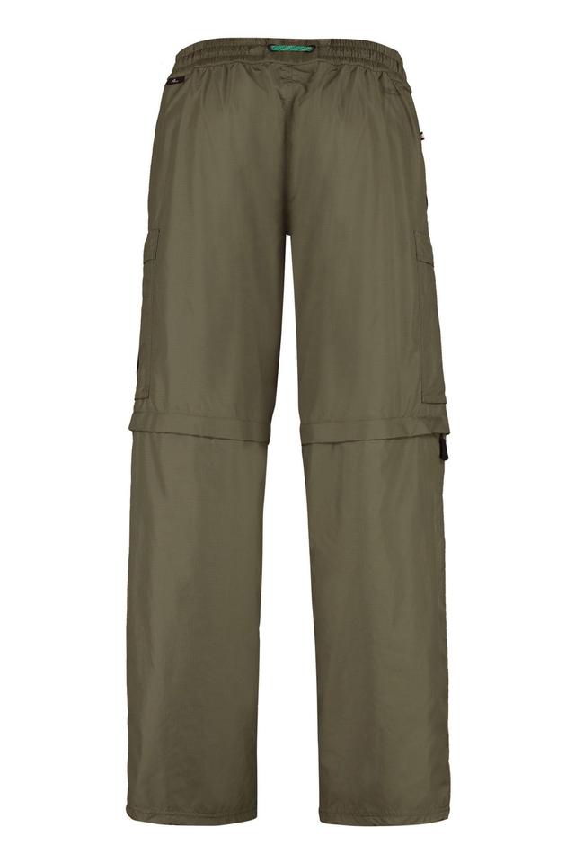 Nylon Cargo Pants In Green Product Image