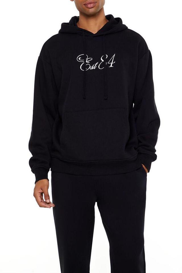 Embroidered Est 84 Hoodie | Forever 21 Product Image