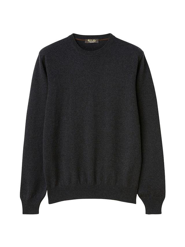 Mens Melange Baby Cashmere Crewneck Sweater Product Image