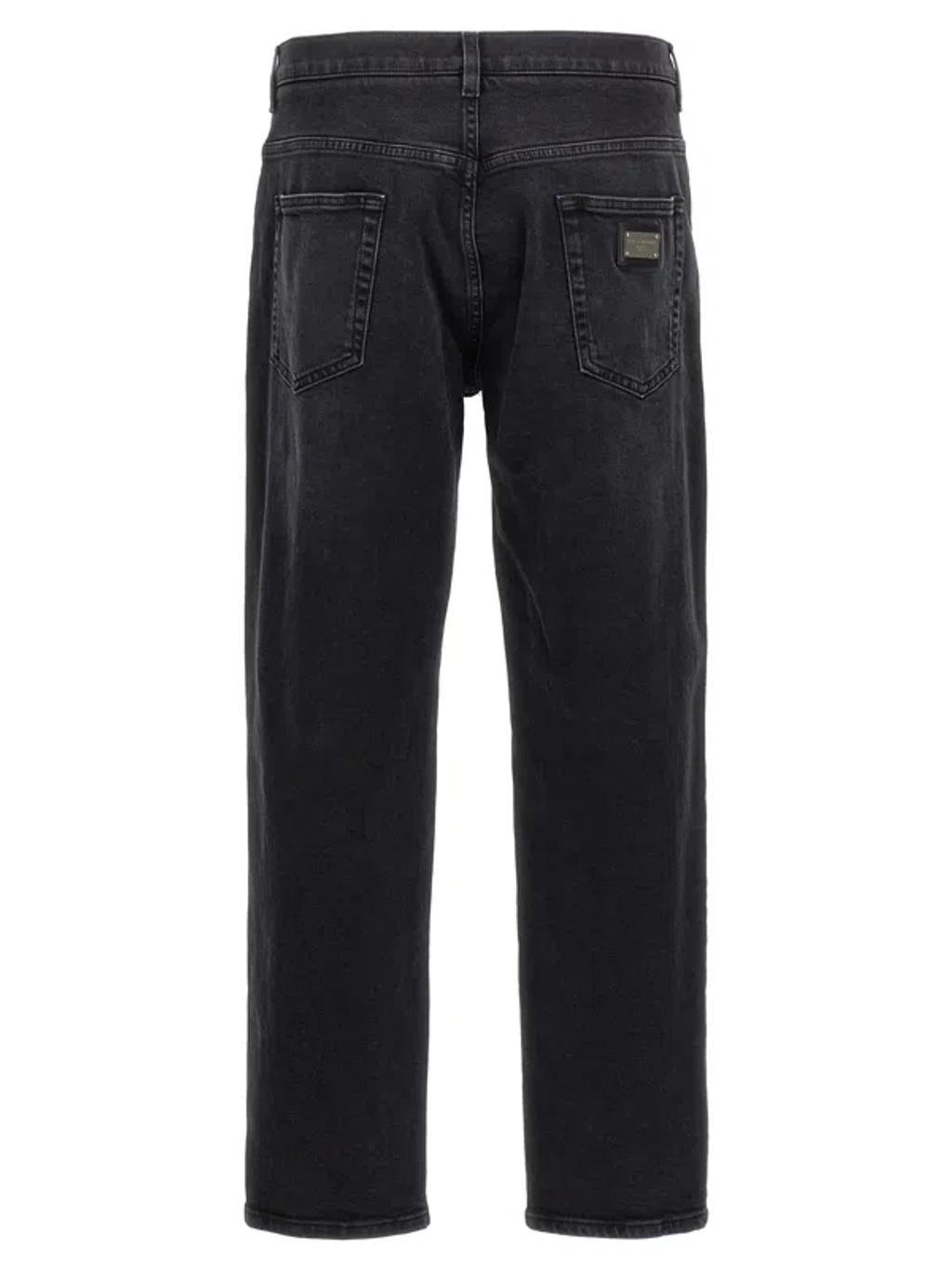 Black Denim Jeans Product Image