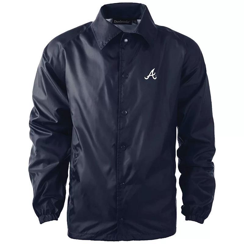 Mens Dunbrooke Seattle Mariners Coachs Raglan Full-Snap Windbreaker Jacket Blue Product Image