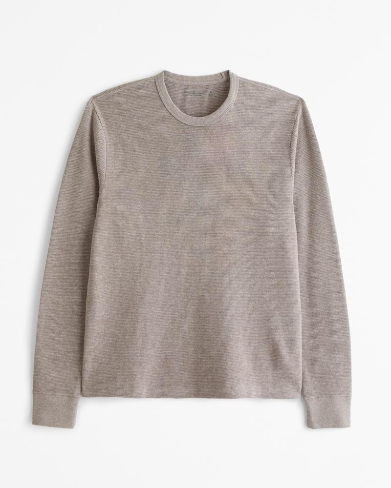 Long-Sleeve Layering Micro-Waffle Tee Product Image