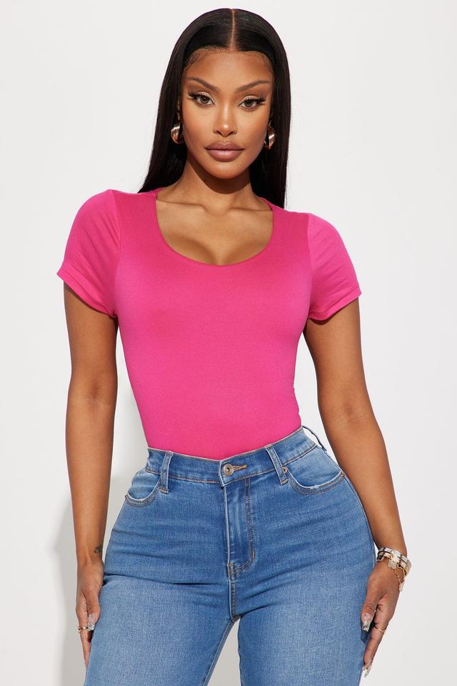 Kayla Double Lined Top - Magenta Product Image