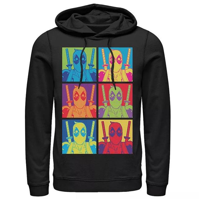 Mens Marvel Deadpool Color Pop Art Box Up Repeat Hoodie Black Product Image