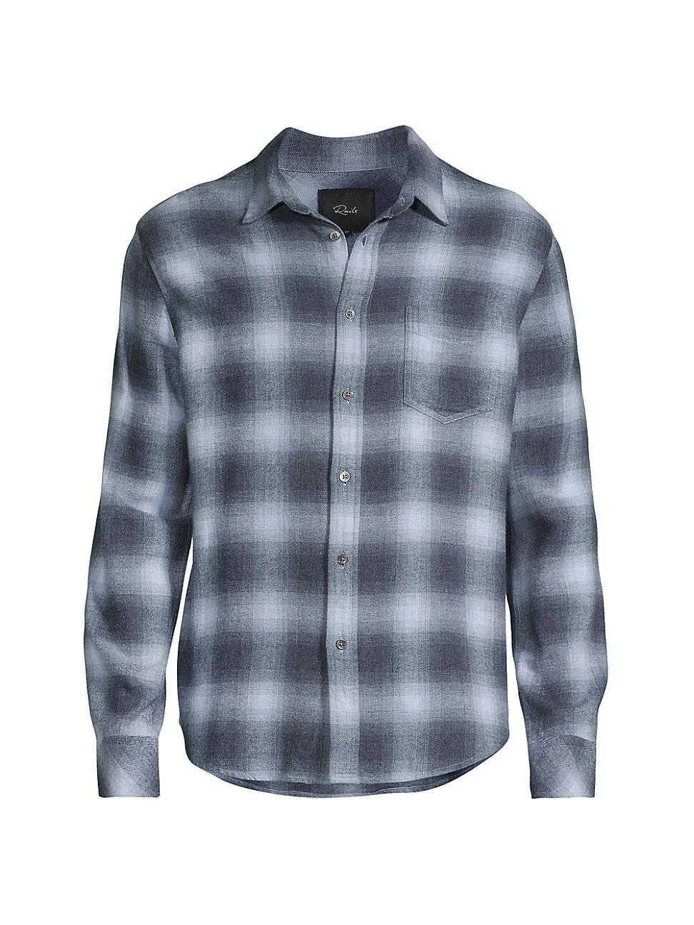 Mens Lennox Plaid Denim Shirt Product Image