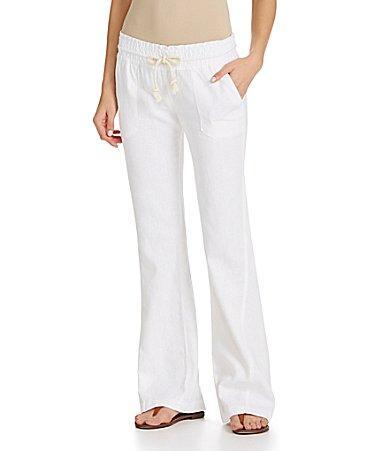 Roxy Oceanside Linen Blend Wide Leg Pants Product Image