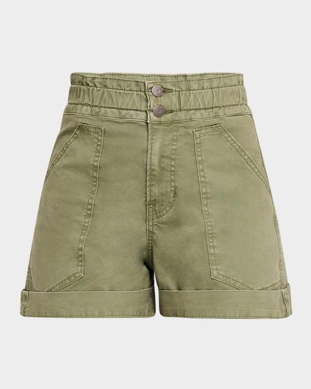 Salma Cuffed Denim Shorts Product Image