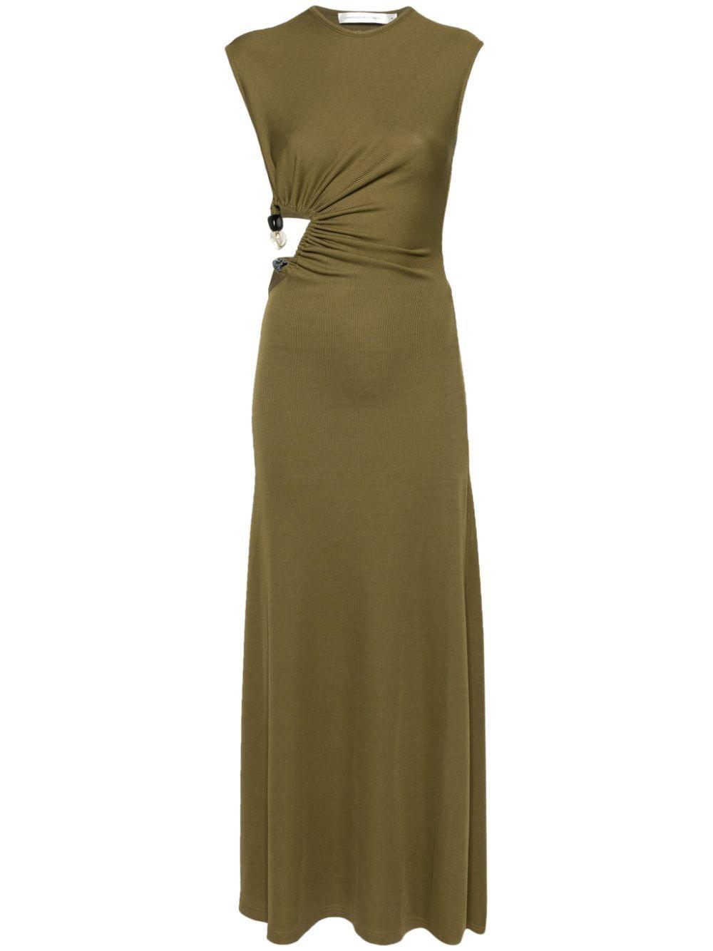 cut-out ribbed maxi dress Product Image