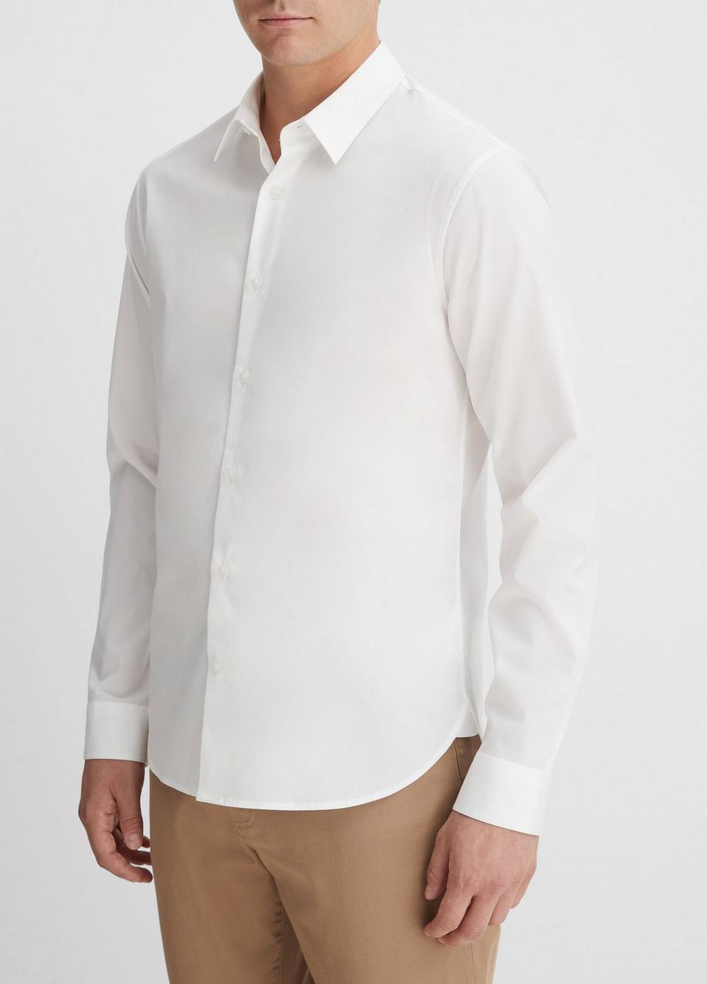 Cotton-Blend Long-Sleeve Shirt Product Image