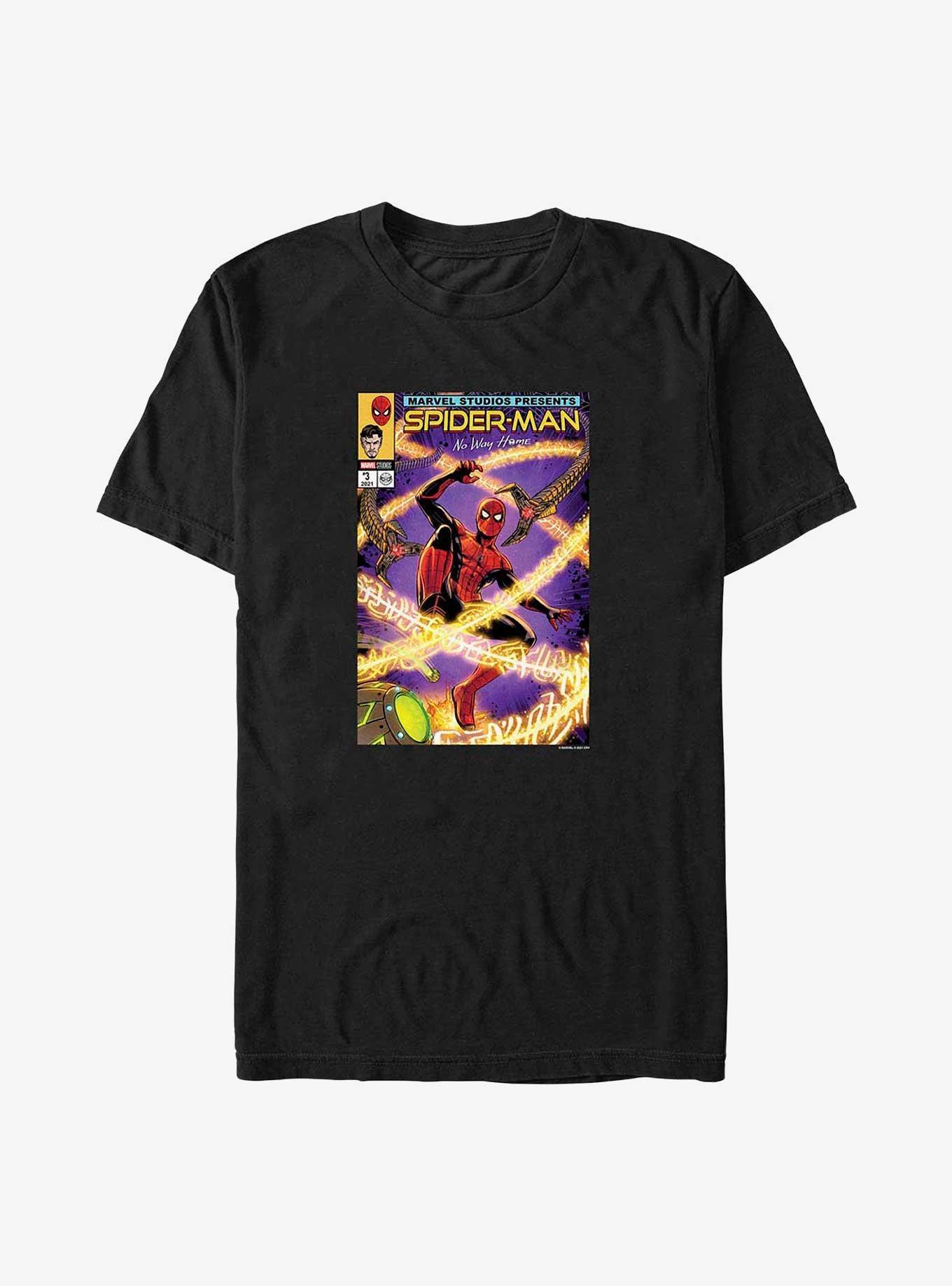 Marvel Spider-Man Battle Comic Cover Big & Tall T-Shirt Product Image