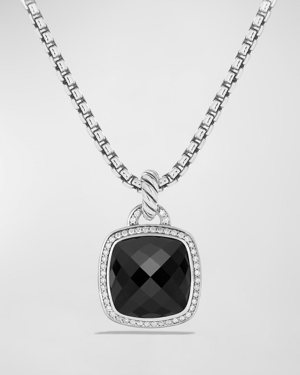 Albion Pendant with Diamonds in Silver, 18.8mm Product Image