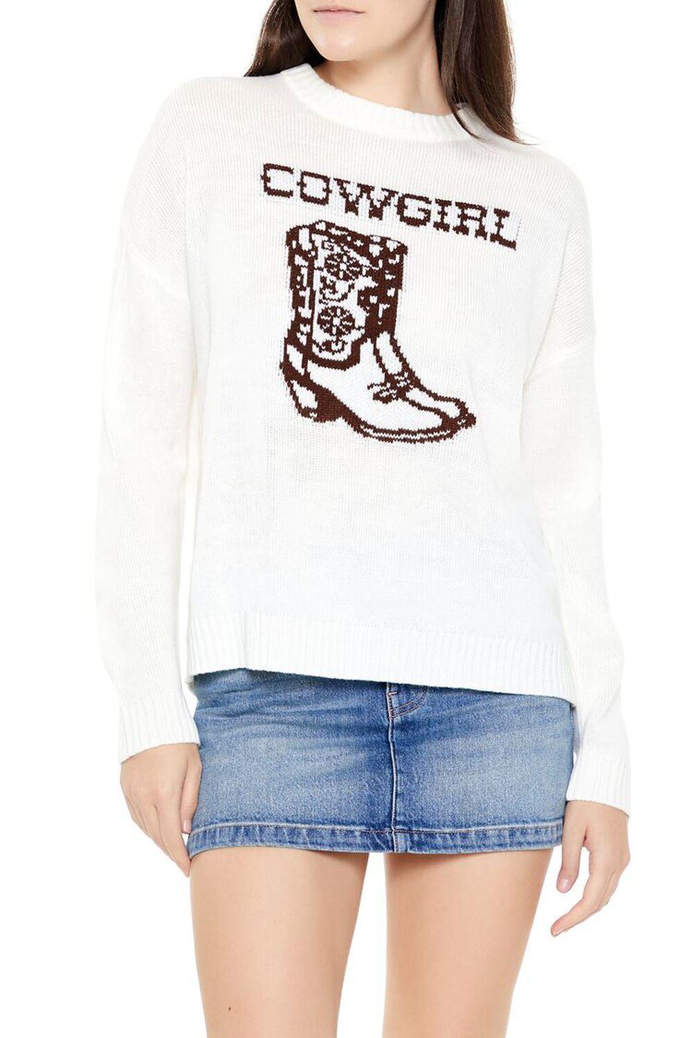 Cowgirl Graphic Sweater | Forever 21 Product Image