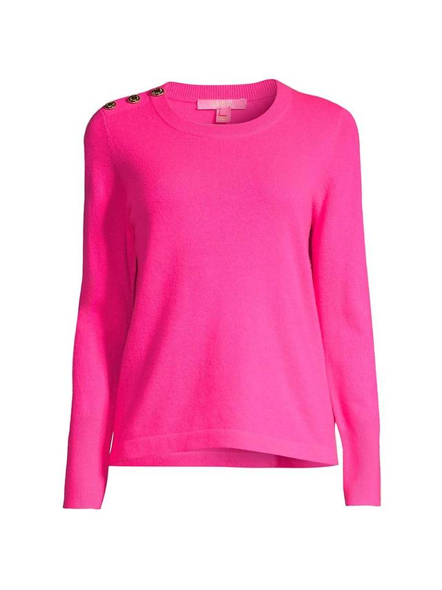 Womens Brinkley Cashmere Buttoned Sweater Product Image