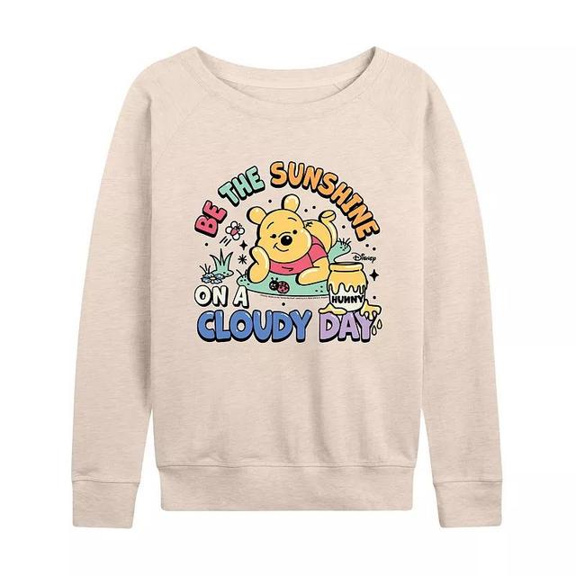 Disneys Winnie the Pooh Womens Be The Sunshine Lightweight French Terry Sweatshirt, Girls Product Image