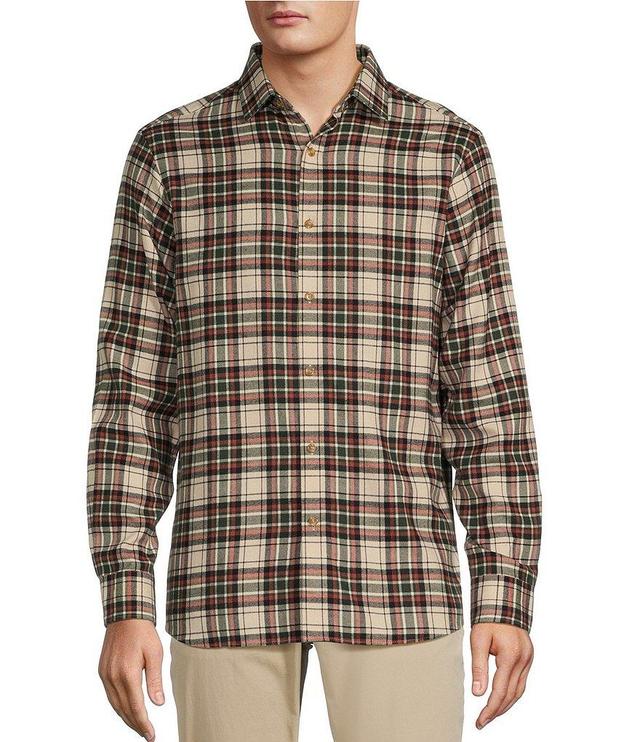 Hart Schaffner Marx Long Sleeve Neutral Plaid Sportshirt Product Image