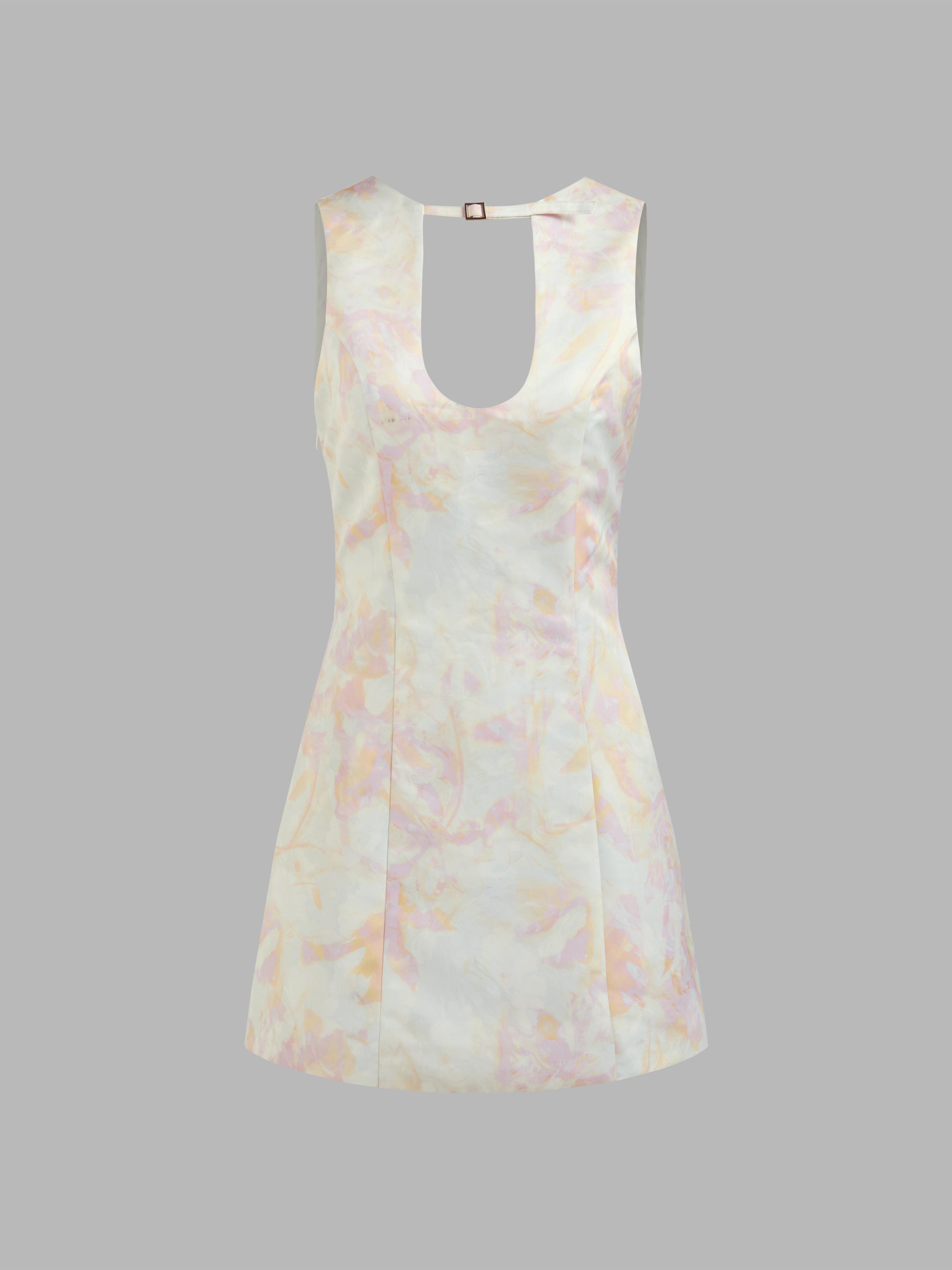 Round Neckline Floral Cut Out Mini Dress product image