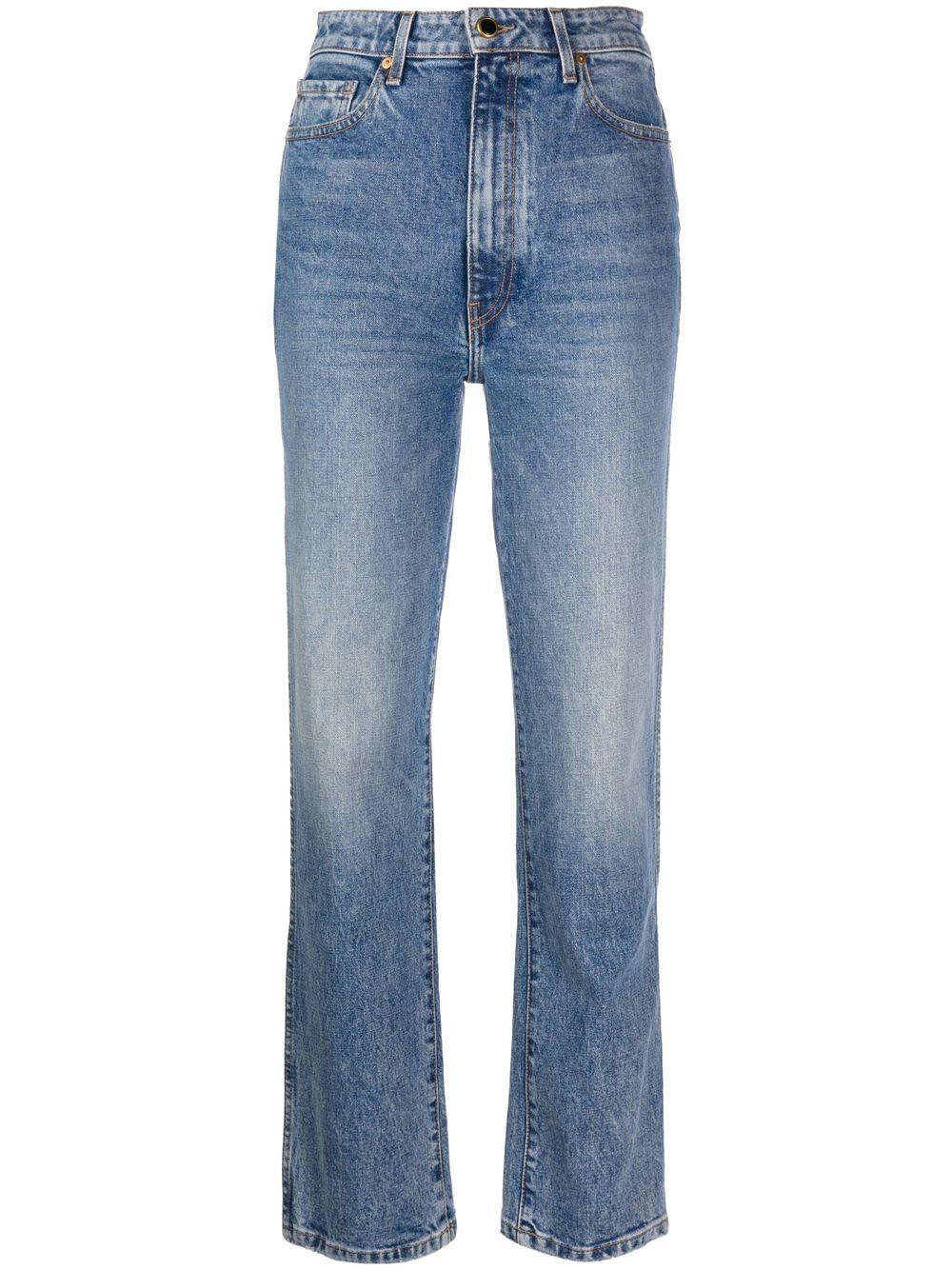 Abigail High-waisted Straight-leg Jeans In Light Wash Product Image