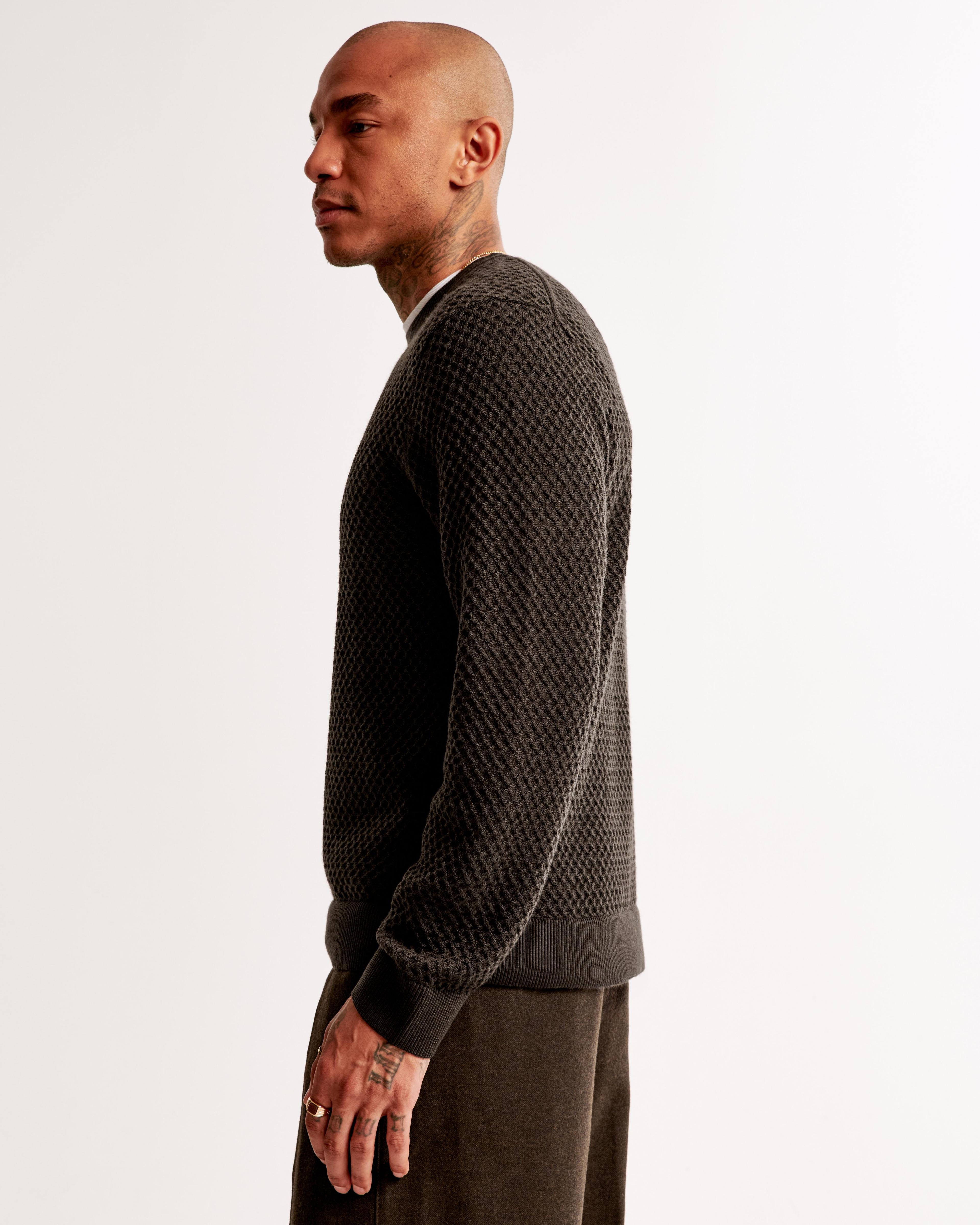 Merino Wool-Blend Crew Sweater Product Image