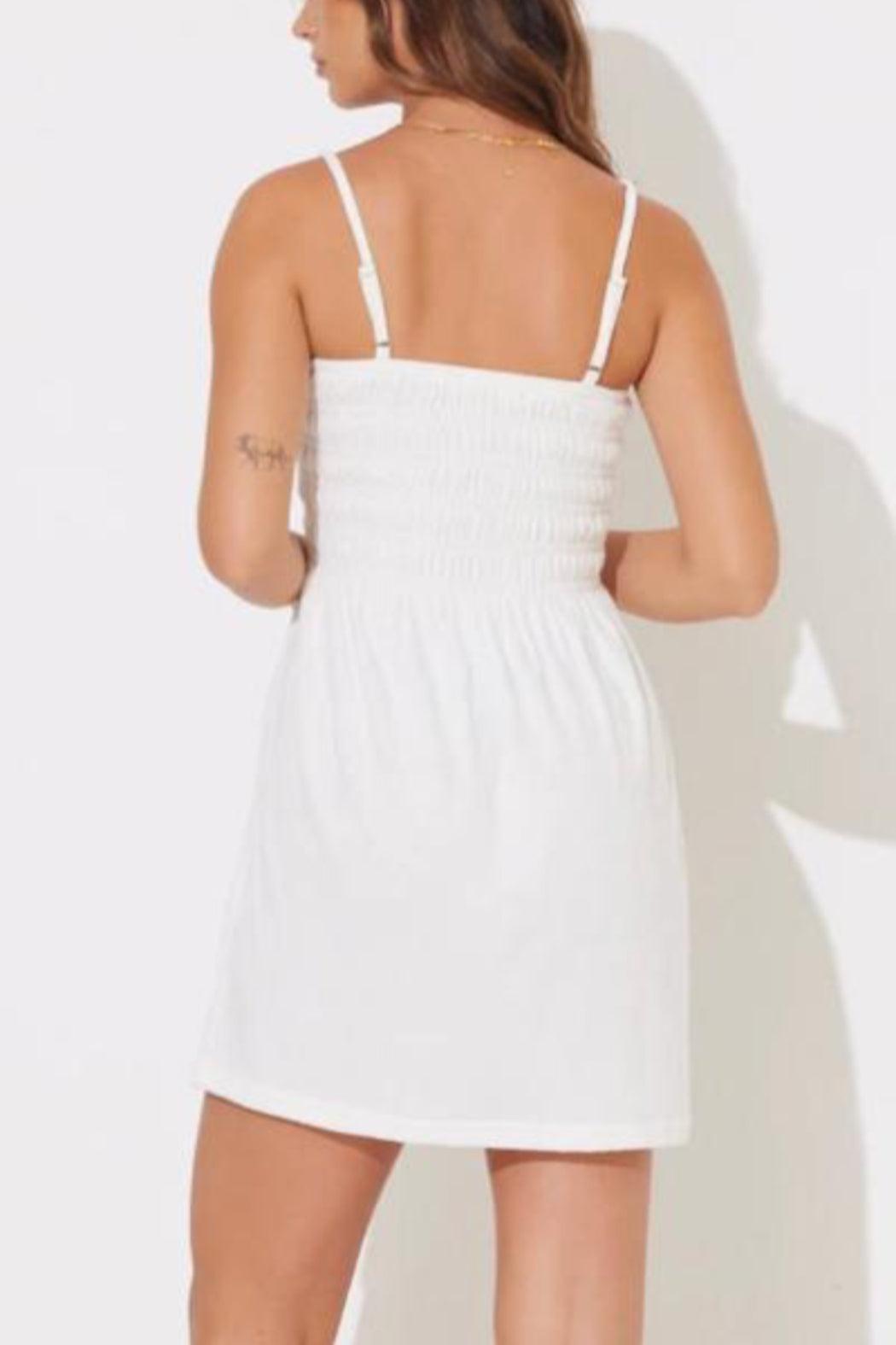 Terry Cloth Halter Dress Product Image