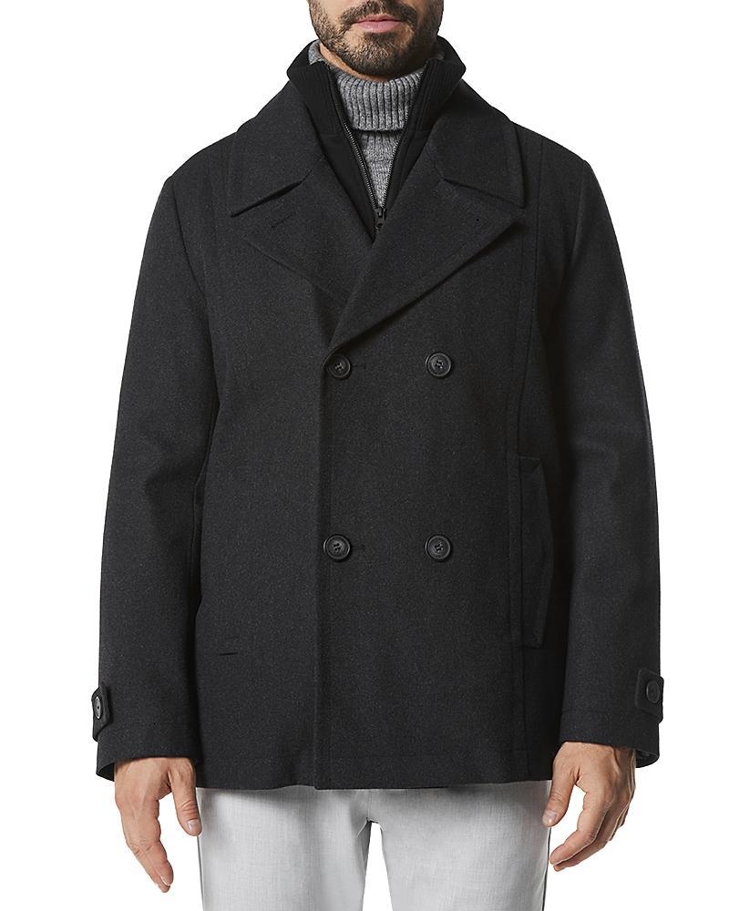 Marc New York Men's Danton Button-Front Wool Peacoat Product Image