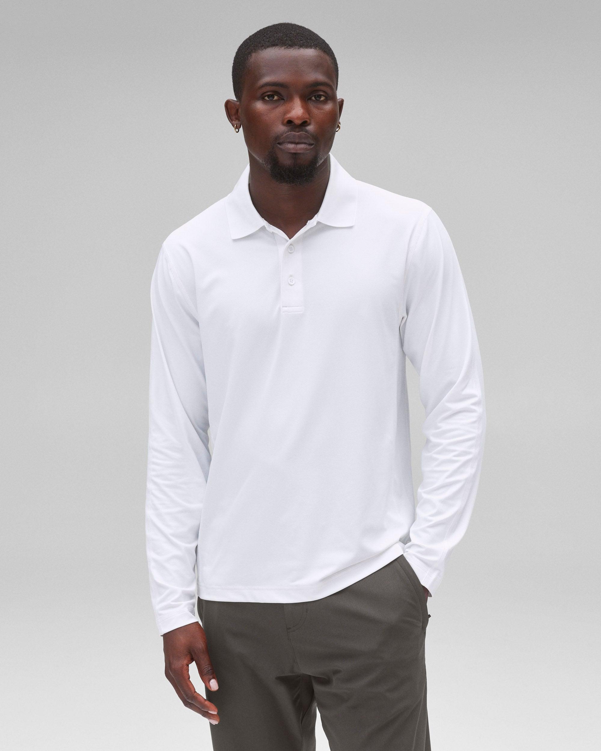 Tech Pique Playoff Long Sleeve Polo Male Product Image