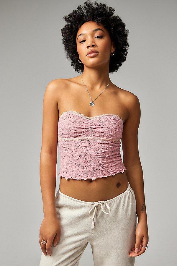 Out From Under Aaliyah Textured Sweetheart Bandeau Top Womens at Urban Outfitters Product Image