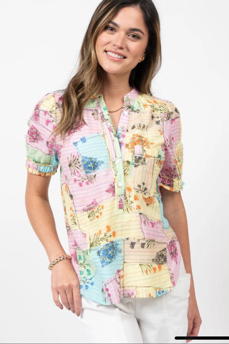 Patch Floral Popover Top Product Image