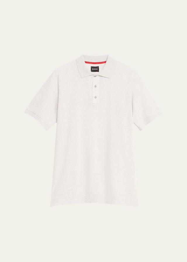 Mens Cotton Pique Polo Shirt Product Image