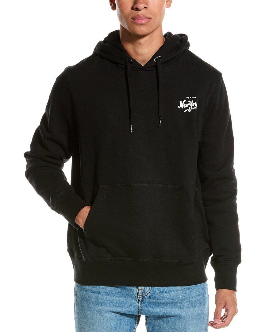 RAG & BONE Guest Check Hoodie In Black Product Image