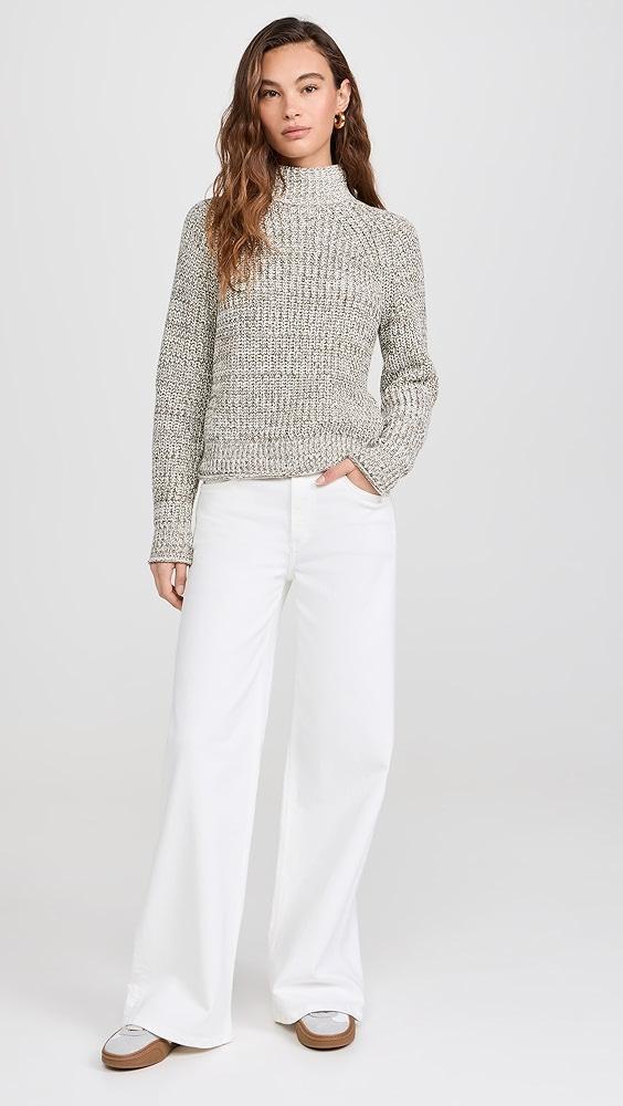 Madewell Vernon Marl Cotton Mock Neck Pullover | Shopbop Product Image