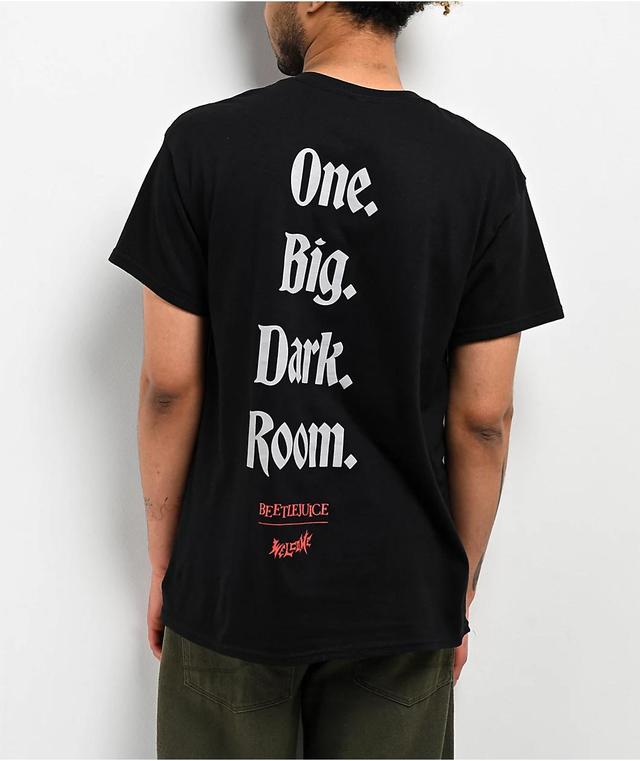 Welcome x Beetlejuice Dark Room Black T-Shirt Product Image