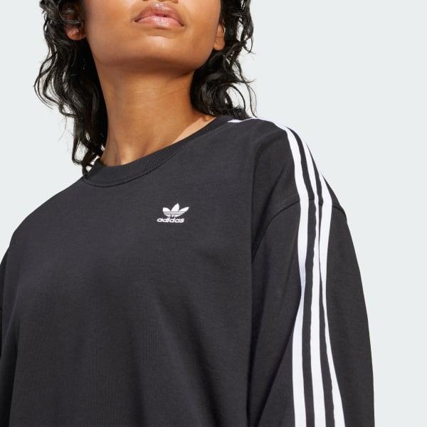 3-Stripes Oversized Crew Sweatshirt Product Image