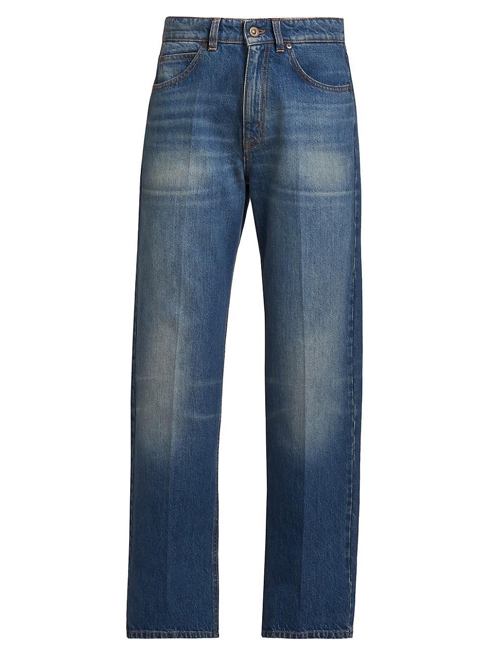 Womens Bernie High-Rise Straight-Leg Jeans Product Image