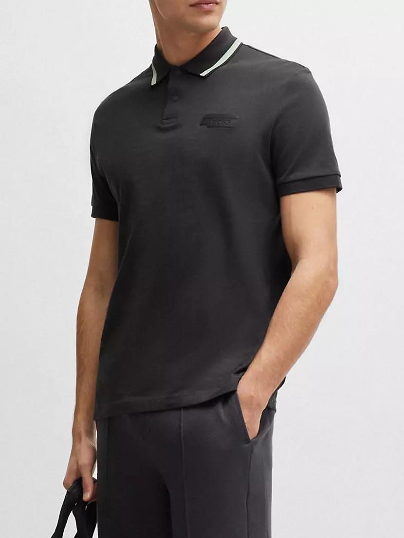 Cotton Jersey Polo Shirt with Logo Artwork Product Image