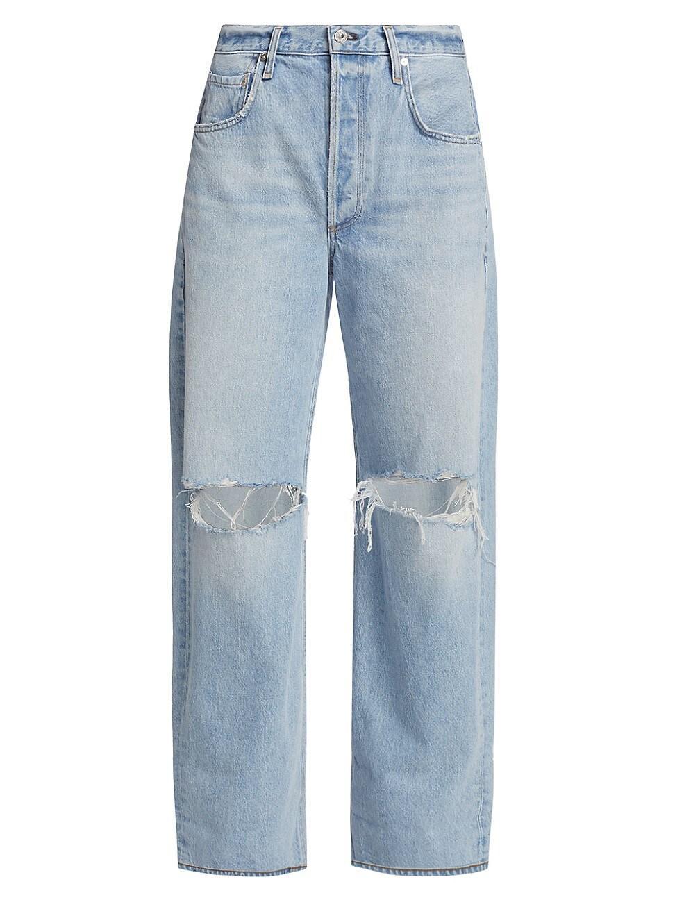 Womens Ayla Baggy Wide-Leg Jeans product image