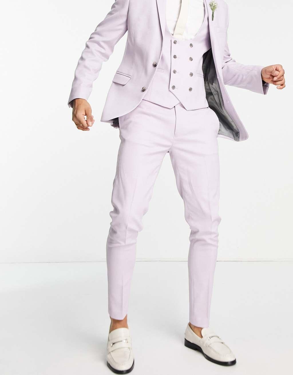 ASOS DESIGN wedding super skinny suit pants Product Image