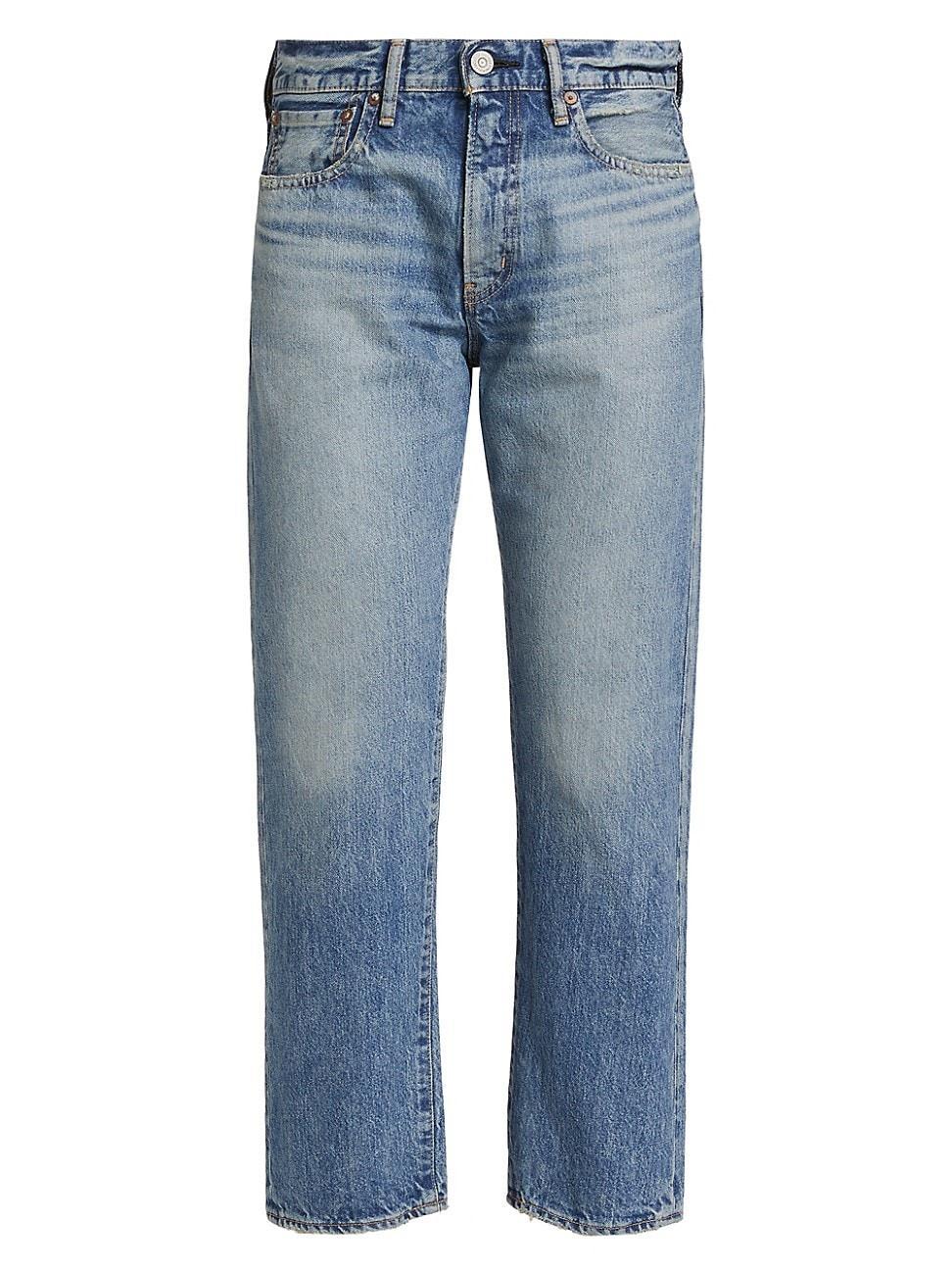 Womens Vineyards Denim Cropped Straight-Leg Boyfriend Jeans Product Image