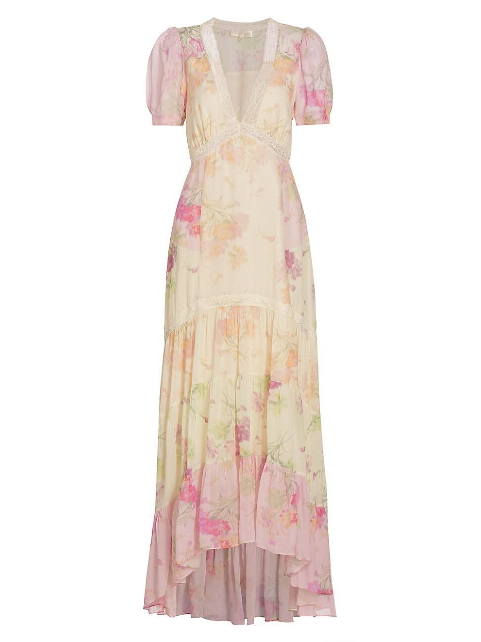 Womens Roupell Floral Tiered Maxi Dress Product Image